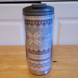 Whole Home Winter Sweater Print Insulated Travel Mug